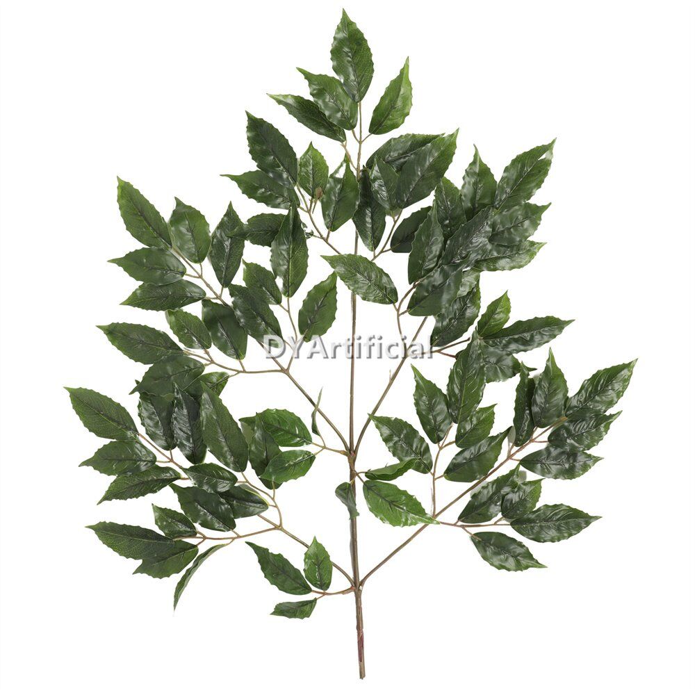 dyti 81 dark green premium ficus tree leaf 60cm length